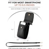 image:imageBOSTANTEN Vegan Leather Crossbody Bags for Women Designer Cell Phone Bag Wallet Purses Adjustable StrapB02pebble Black