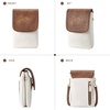 image:imageBOSTANTEN Vegan Leather Crossbody Bags for Women Designer Cell Phone Bag Wallet Purses Adjustable StrapC01white With Brown
