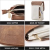 image:imageBOSTANTEN Vegan Leather Crossbody Bags for Women Designer Cell Phone Bag Wallet Purses Adjustable StrapC01white With Brown