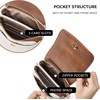 image:imageBOSTANTEN Vegan Leather Crossbody Bags for Women Designer Cell Phone Bag Wallet Purses Adjustable StrapC01white With Brown