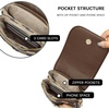 image:imageBOSTANTEN Vegan Leather Crossbody Bags for Women Designer Cell Phone Bag Wallet Purses Adjustable StrapCheckered Coffee