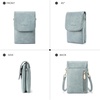 image:imageBOSTANTEN Vegan Leather Crossbody Bags for Women Designer Cell Phone Bag Wallet Purses Adjustable StrapDenim Blue