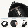 image:imageBOSTANTEN Vegan Leather Purses for Women Soft Top Handle Satchel Crossbody Zipper Handbag with Detachable Shoulder StrapBlack