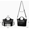 image:imageBOSTANTEN Vegan Leather Purses for Women Soft Top Handle Satchel Crossbody Zipper Handbag with Detachable Shoulder StrapBlack
