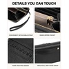 image:imageBOSTANTEN Wallets for Women Leather RFID Double Zipper Around Credit Card Holder Large Capacity Wristlet Clutch WalletBlack