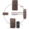 image:imageBOSTANTEN Wallets for Women Leather RFID Double Zipper Around Credit Card Holder Large Capacity Wristlet Clutch WalletTcoffee