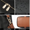 image:imageBOSTANTEN Weekender Bags for Women Leather Duffle Bag for Travel Overnight Duffel Carry on Large Tote with Trolley Sleeve and Luggage TagBlack