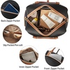 image:imageBOSTANTEN Weekender Bags for Women Leather Travel Duffle Bag Carry On Large Tote Duffel with Shoe Compartment and Trolley SleeveBBlackBrown