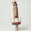 image:imageBOSTANTEN Weekender Bags for Women Leather Travel Duffle Bag Carry On Overnight Duffel with Shoe CompartmentABeigeBrown
