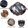 image:imageBOSTANTEN Weekender Bags for Women Leather Travel Duffle Bag Carry On Overnight Duffel with Shoe CompartmentABlackBrown