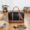 image:imageBOSTANTEN Weekender Bags for Women Leather Travel Duffle Bag Carry On Overnight Duffel with Shoe CompartmentABlackBrown