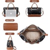 image:imageBOSTANTEN Weekender Bags for Women Leather Travel Duffle Bag Carry On Overnight Duffel with Shoe CompartmentABlackBrown