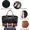 image:imageBOSTANTEN Weekender Bags for Women Leather Travel Duffle Bag Carry On Overnight Duffel with Shoe CompartmentABlackBrown