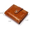image:imageBOSTANTEN Women Leather Wallet RFID Blocking Bifold Zipper Pocket Wallet Card Case Purse with ID Window1abbrown