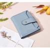 image:imageBOSTANTEN Women Leather Wallet RFID Blocking Bifold Zipper Pocket Wallet Card Case Purse with ID Window1blue
