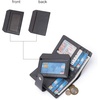 image:imageBOSTANTEN Women Leather Wallet RFID Blocking Bifold Zipper Pocket Wallet Card Case Purse with ID Window1deep grey