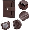 image:imageBOSTANTEN Women Leather Wallet RFID Blocking Bifold Zipper Pocket Wallet Card Case Purse with ID Window3coffee