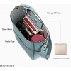 image:imageBOSTANTEN Womens Leather Designer Handbags Tote Purses Shoulder Bucket BagsA02blue