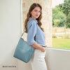 image:imageBOSTANTEN Womens Leather Designer Handbags Tote Purses Shoulder Bucket BagsA02blue