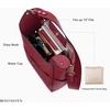 image:imageBOSTANTEN Womens Leather Designer Handbags Tote Purses Shoulder Bucket BagsA07wine Red
