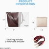 image:imageBOSTANTEN Womens Leather Designer Handbags Tote Purses Shoulder Bucket BagsA08coffee