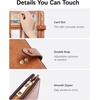 image:imageBOSTANTEN Womens Leather Wallets RFID Blocking Large Capacity Credit Card Holder Phone Clutch Rose RedABrownoil wax