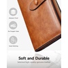 image:imageBOSTANTEN Womens Leather Wallets RFID Blocking Large Capacity Credit Card Holder Phone Clutch Rose RedABrownoil wax