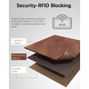 image:imageBOSTANTEN Womens Leather Wallets RFID Blocking Large Capacity Credit Card Holder Phone Clutch Rose RedBVegan Brown