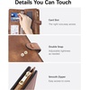 image:imageBOSTANTEN Womens Leather Wallets RFID Blocking Large Capacity Credit Card Holder Phone Clutch Rose RedBVegan Brown