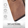 image:imageBOSTANTEN Womens Leather Wallets RFID Blocking Large Capacity Credit Card Holder Phone Clutch Rose RedBVegan Brown