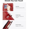 image:imageBOSTANTEN Womens Leather Wallets RFID Blocking Large Capacity Credit Card Holder Phone Clutch Rose RedCRose Red