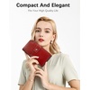 image:imageBOSTANTEN Womens Leather Wallets RFID Blocking Large Capacity Credit Card Holder Phone Clutch Rose RedCRose Red