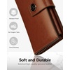 image:imageBOSTANTEN Womens Leather Wallets RFID Blocking Large Capacity Credit Card Holder Phone Clutch Rose RedDBrown Red