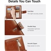 image:imageBOSTANTEN Womens Leather Wallets RFID Blocking Large Capacity Credit Card Holder Phone Clutch Rose RedDBrown Red