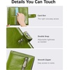 image:imageBOSTANTEN Womens Leather Wallets RFID Blocking Large Capacity Credit Card Holder Phone Clutch Rose RedDGreen