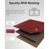 image:imageBOSTANTEN Womens Leather Wallets RFID Blocking Large Capacity Credit Card Holder Phone Clutch Rose RedDWine Red