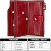 image:imageBOSTANTEN Womens Leather Wallets RFID Blocking Large Capacity Credit Card Holder Phone Clutch Rose RedDWine Red