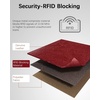 image:imageBOSTANTEN Womens Leather Wallets RFID Blocking Large Capacity Credit Card Holder Phone Clutch Rose RedFWine RedDouble Zipper