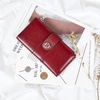 image:imageBOSTANTEN Womens Leather Wallets RFID Blocking Large Capacity Credit Card Holder Phone Clutch Rose RedFWine RedDouble Zipper