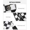 image:imageBOSTANTEN Wristlet Wallets for Women RFID Checkered Wallet with ID Window Nylon Wristlet Purse with 3 ZippersBlack