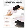 image:imageBOSTANTEN Wristlet Wallets for Women RFID Checkered Wallet with ID Window Nylon Wristlet Purse with 3 ZippersDusty Pink