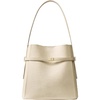 image:imageBOSTANTEN Bucket Bag Soft Vegan Leather Purses for Women Trendy Shoulder Handbags with Separate PouchBeige Apricot
