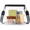 image:imageBOSTANTEN Clear Bag for Stadium Events Approved Crossbody Purse with Adjustable Strap for Concerts FestivalsBlack