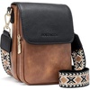 image:imageBOSTANTEN Crossbody Bags for Women Cell Phone Purse Leather Wallet Handbags with Card SlotsA02black With Brown