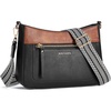 image:imageBOSTANTEN Crossbody Purses for Women Medium Shoulder Bag Quilted Handbags with Zipper PocketZ01brown With Black