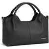 image:imageBOSTANTEN Genuine Leather Purses for Women Designer Handbags Crossbody Shoulder Bags Top Handle Satchel with Adjustable StrapL02black