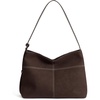 image:imageBOSTANTEN Hobo Bags for Women Suede and Vegan Leather Shoulder Handbag Purse for Everyday Work TravelSuede Coffee