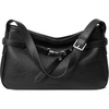 image:imageBOSTANTEN Medium Vegan Leather Shoulder Handbag for Women Vintage Lightweight Hobo Purse with Adjustable Wide Strap for WorkBlack