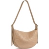 image:imageBOSTANTEN Purses for Women Crescent Crossbody Bag Vegan Leather Shoulder Hobo Handbag Adjustable StrapSmall Apricot