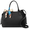 image:imageBOSTANTEN Satchel Bags for Women Vegan Leather Medium Work Satchel Everyday Bag with Removable StrapBlackpebble
